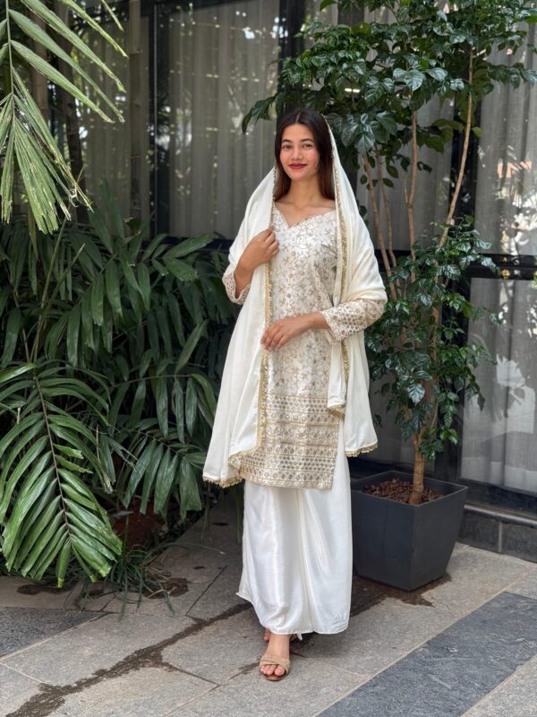 White Embroidered Salwar Kameez