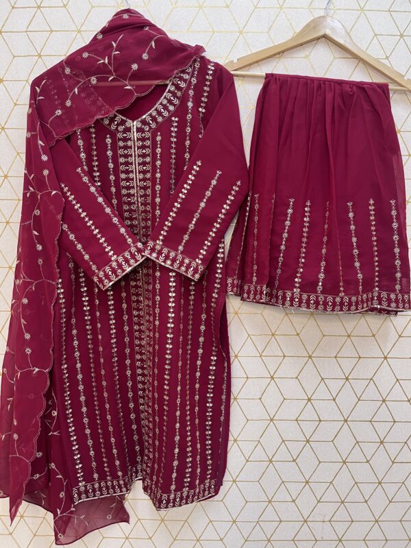 Festive Flair Sharara Pair With Dupatta - Image 4