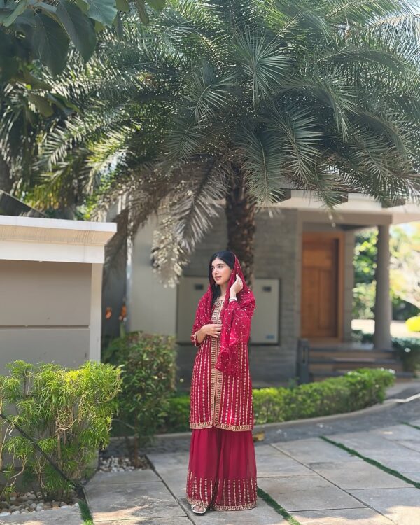 Festive Flair Sharara Pair With Dupatta - Image 2