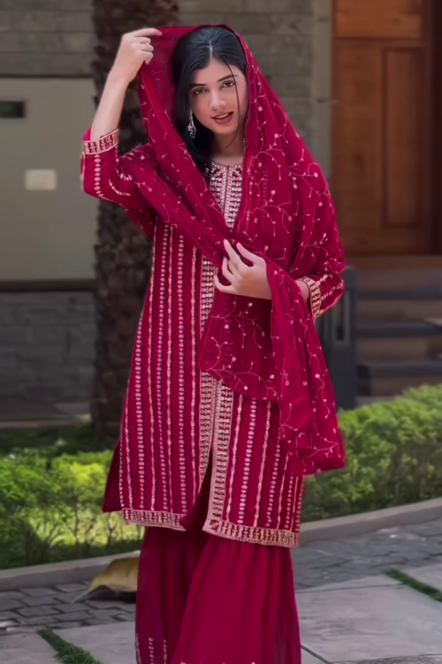 Festive Flair Sharara Pair With Dupatta