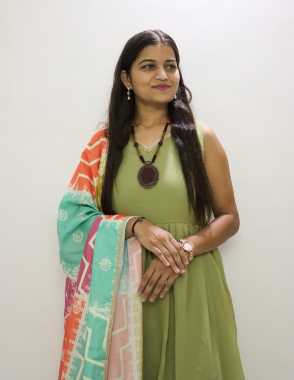 Mermaid Shimmer Anarkali Set - Image 2
