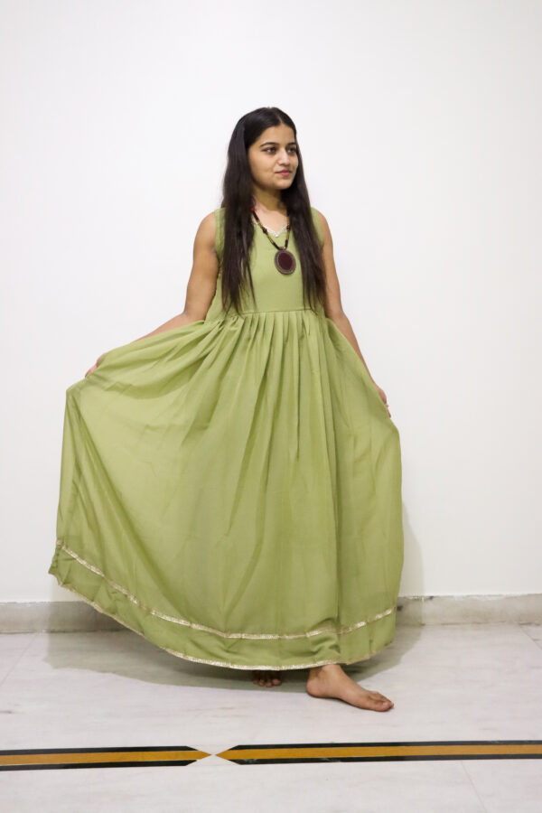 Mermaid Shimmer Anarkali Set - Image 4