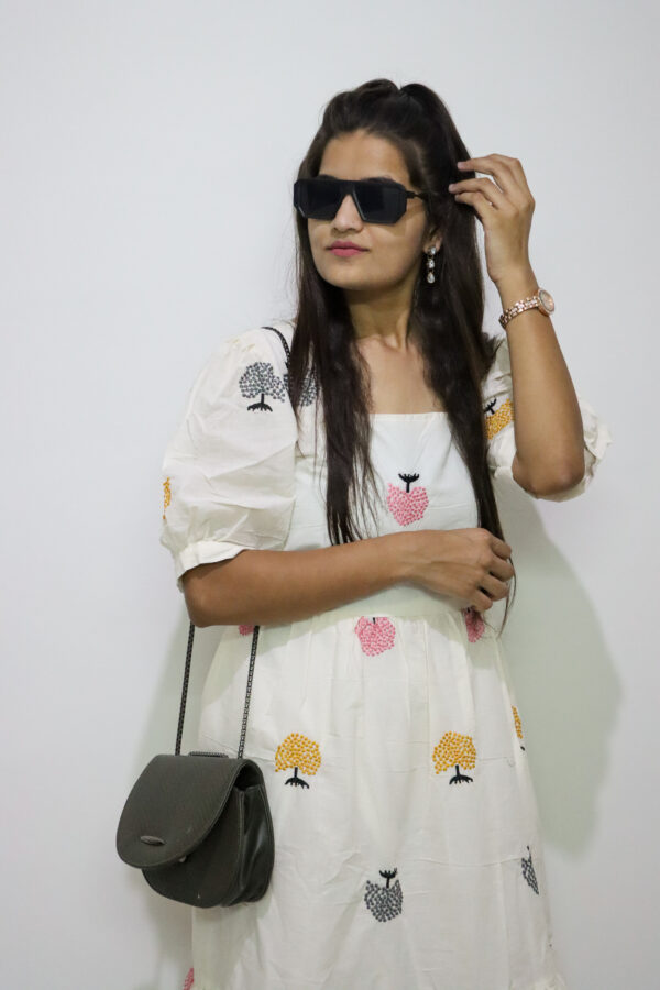 BloomEase Cora Tree Cotton Dress