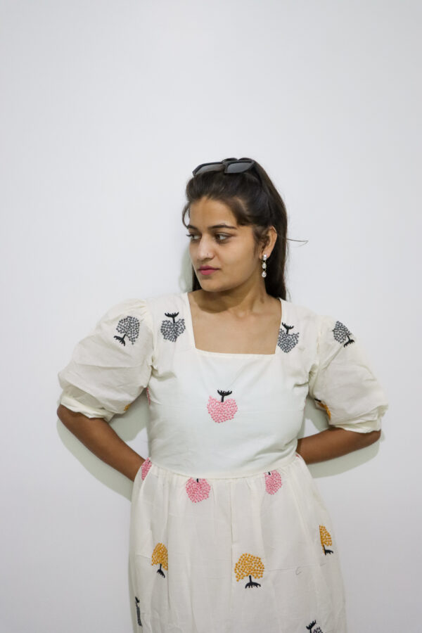 BloomEase Cora Tree Cotton Dress - Image 4