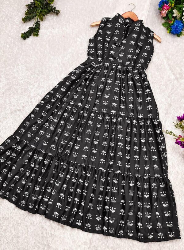 Black Lotus Dress - Image 3