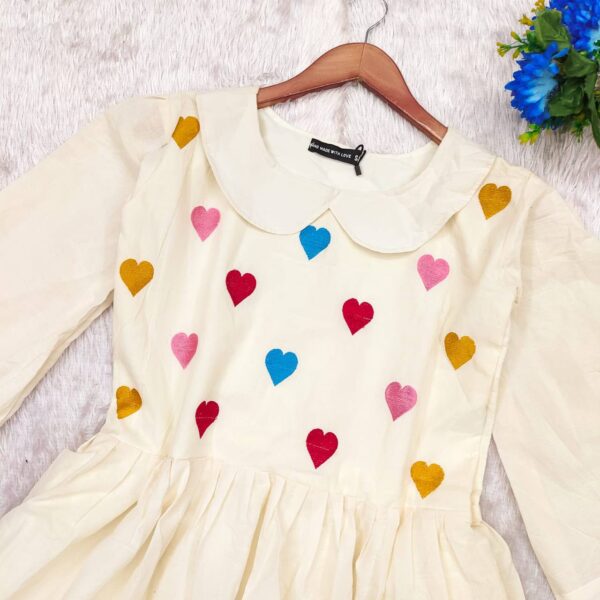 Colorful Hearts Cora Cotton Dress - Image 4