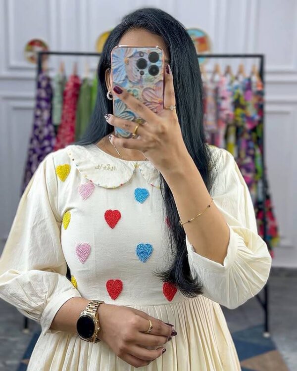 Colorful Hearts Cora Cotton Dress - Image 2