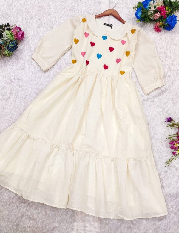 Colorful Hearts Cora Cotton Dress - Image 3
