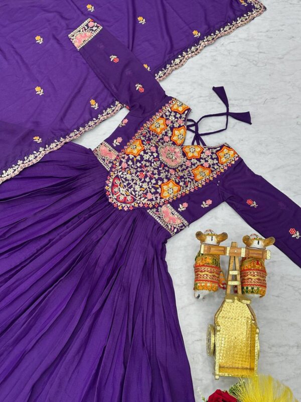 New Festival Long Gown & Heavy Dupatta - Image 10
