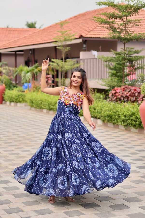 Bandhej Beauty Festive Gown - Image 12