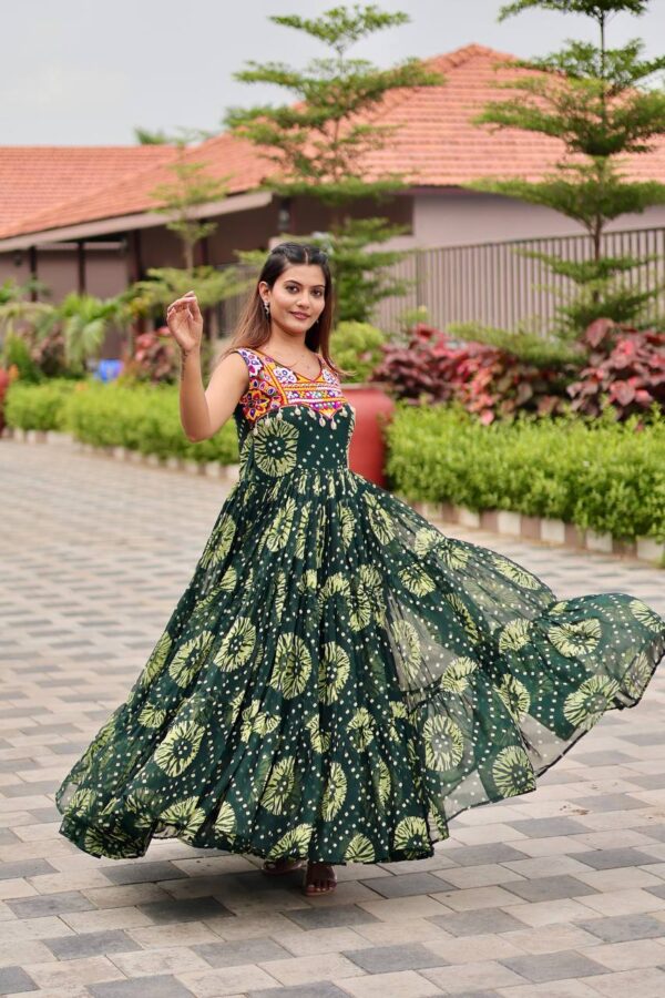 Bandhej Beauty Festive Gown - Image 3